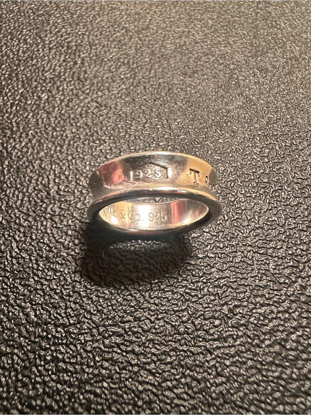 Tiffany & Co. 1837 Sterling Silver Concave 1997 Ring Band Size 6.5 - Picture 2 of 4